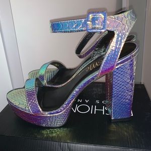 Iridescent Fashion Nova Heels